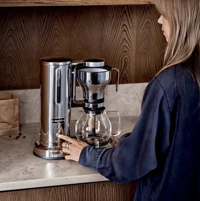 Aarke kaffetrakter stål