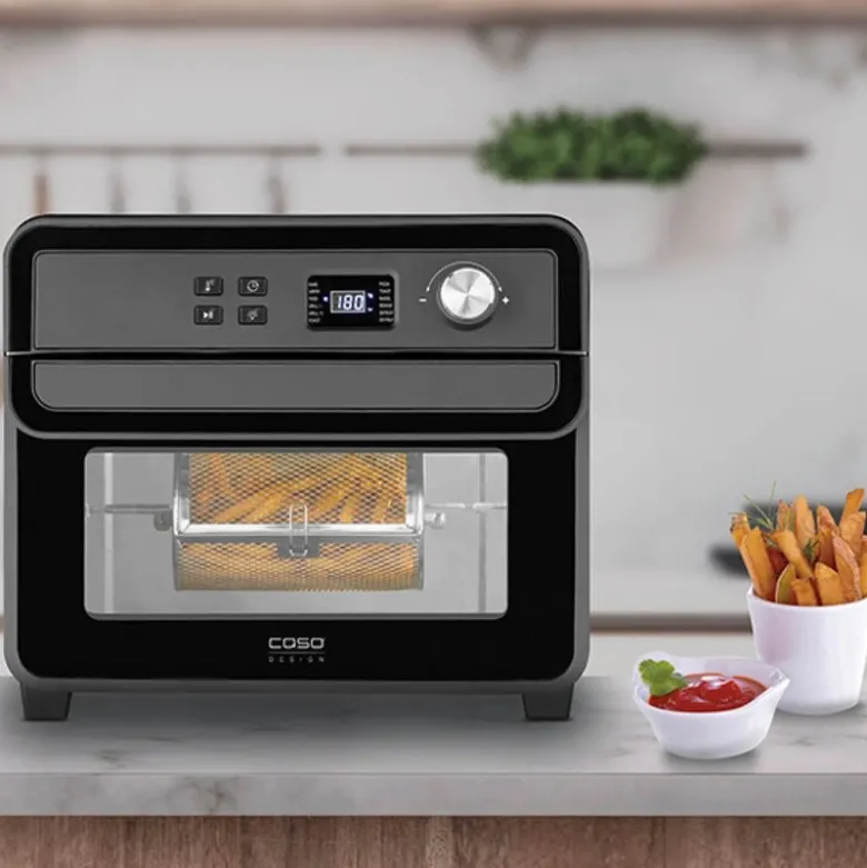 Airfry Chef 1700 airfryer 22L rustfritt stål/svart