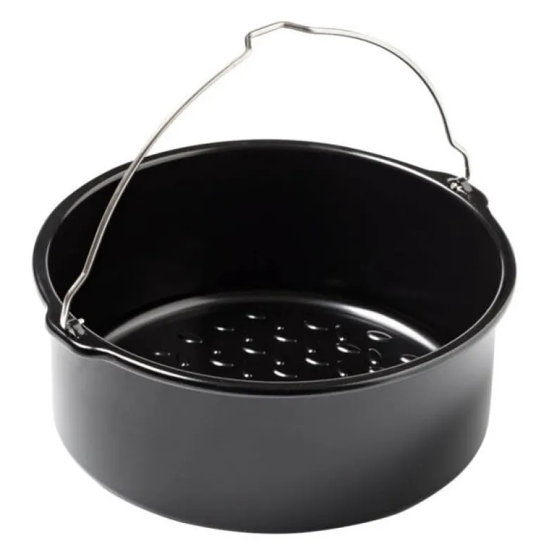Airfryer ildfast form 20 cm svart
