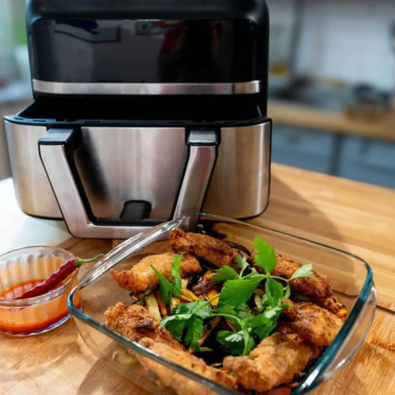 Airfryer ildfast form 22x25 cm klar