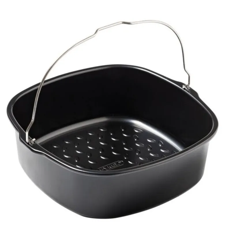 Airfryer ildfast form 21x22 cm svart