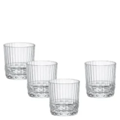America whiskeyglass 4 stk 37 cl klar