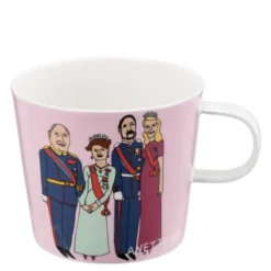 Anette Moi krus 27 cl kongefamilien rosa
