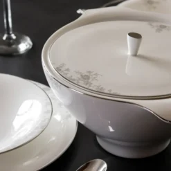 Angelina Platinum lokk til terrin 23 cm hvit