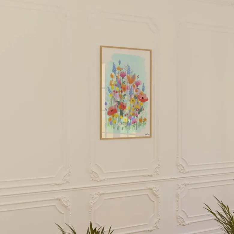Anna Thomsen poster 50x70 cm field of flowers no3