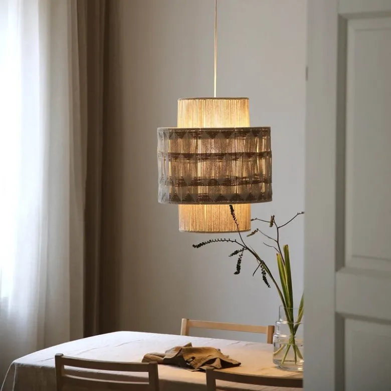Ano pendellampe 52 cm beige/brun