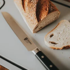 Asama brødkniv 20 cm svart/sølv