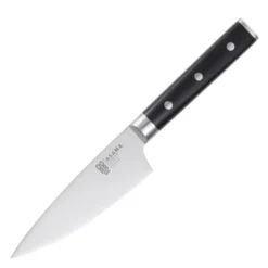 Asama kokkekniv 15 cm svart/sølv