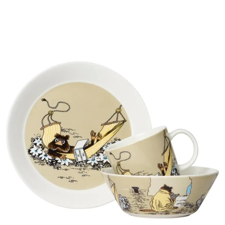 Asjett 19 cm Bisamrotta beige