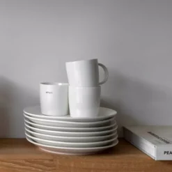 Asjett 20 cm hvit