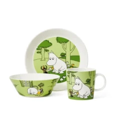 Asjett 19 cm Mummitrollet grønn