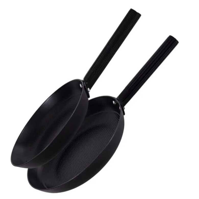 Aska DUO støpejernspanne sett 2 deler 24+28 cm svart