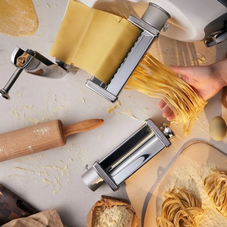 Assistent tilbehør pastavals sett lasagne og fettucine