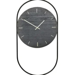 A-wall klokke svart