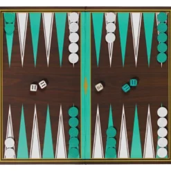 Backgammon grafisk mønstret boks
