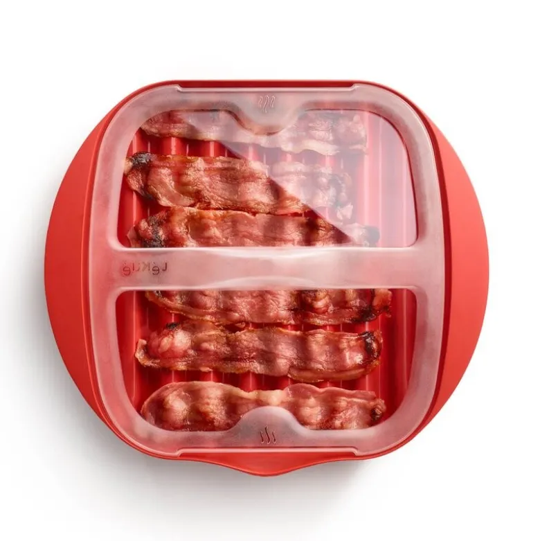 Baconform for tilberedning i mikrobølgeovn 30x28 cm