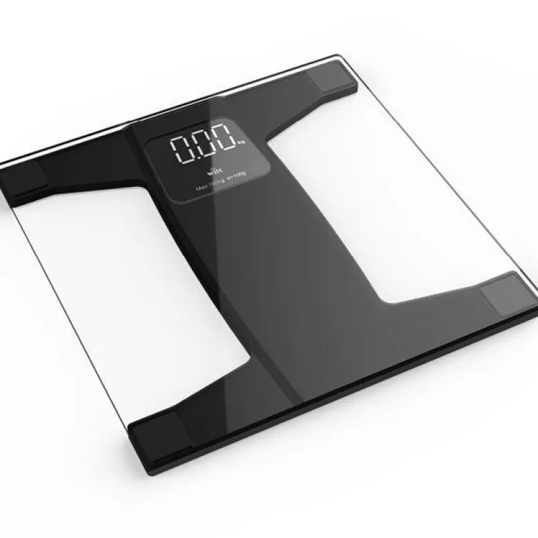 Baderomsvekt glass/svart