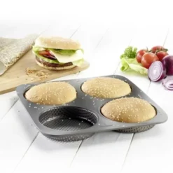 Bakeform burgerbrød store 4 stk