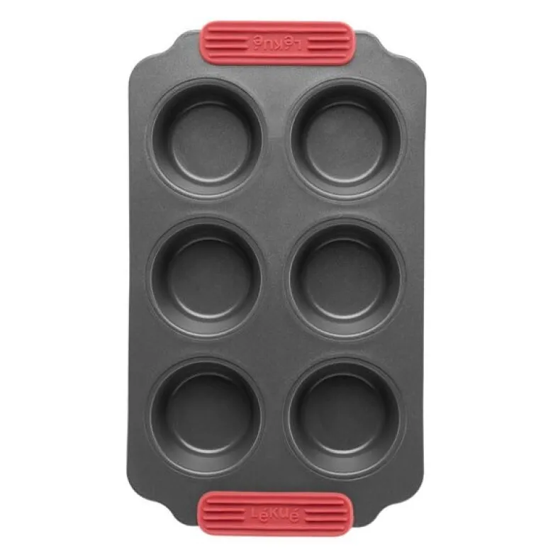 Bakeform for muffins 6 hull 36x18 cm keramisk non-stick