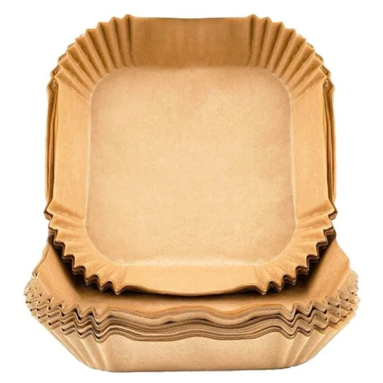 Bakepapir til airfryer 20x20 cm 50 stk