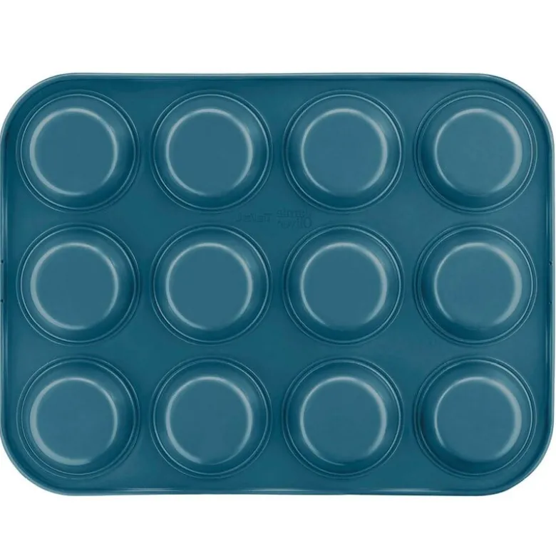 Bakeware muffinsform 12 stk blå