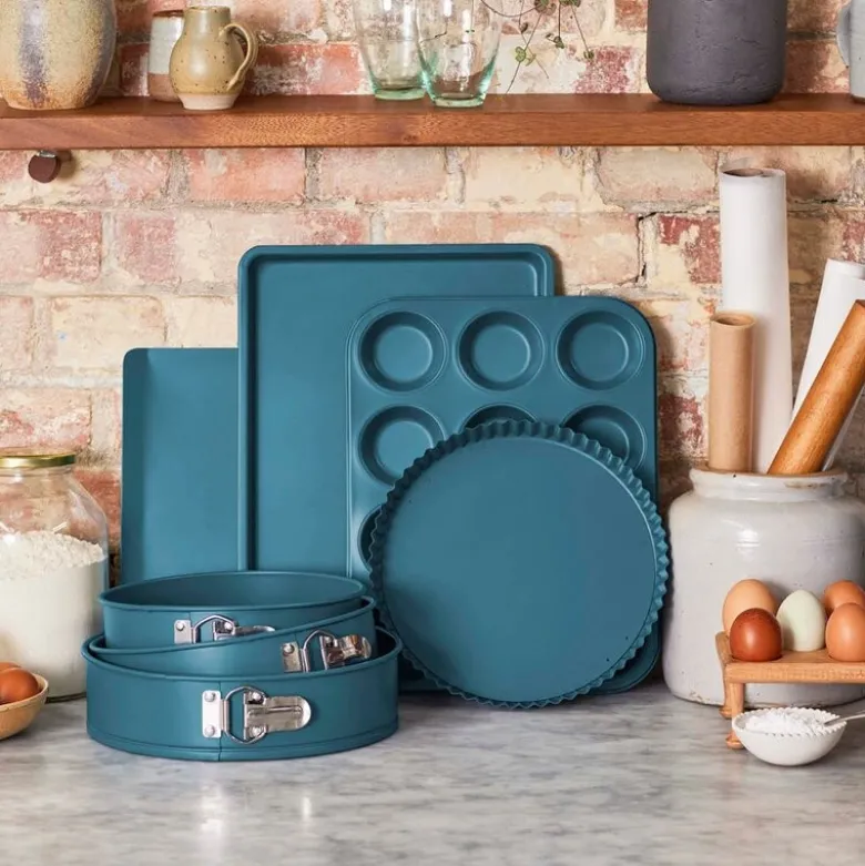Bakeware muffinsform 12 stk blå