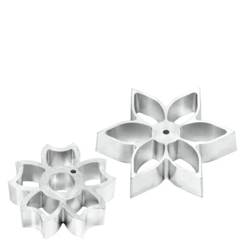 Bakkelsjern flower power 2 stk