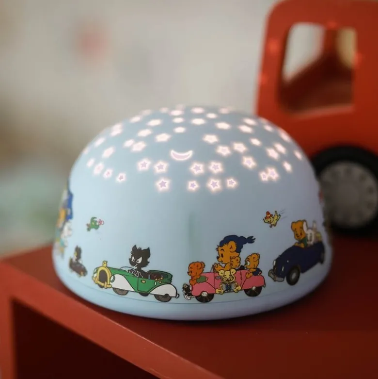 Bamse nattlys med stjernehimmel og musikk