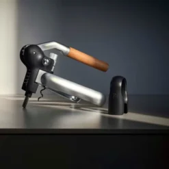 Baric Lever korketrekker med foliekutter krom