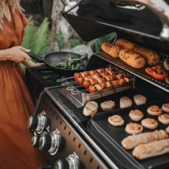 Baron 490 Shadow gassgrill med rotisseri og sidebrenner