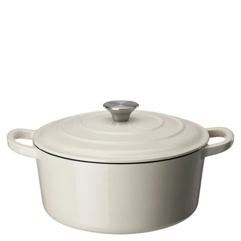 Basic støpejernsgryte 4,2L krem