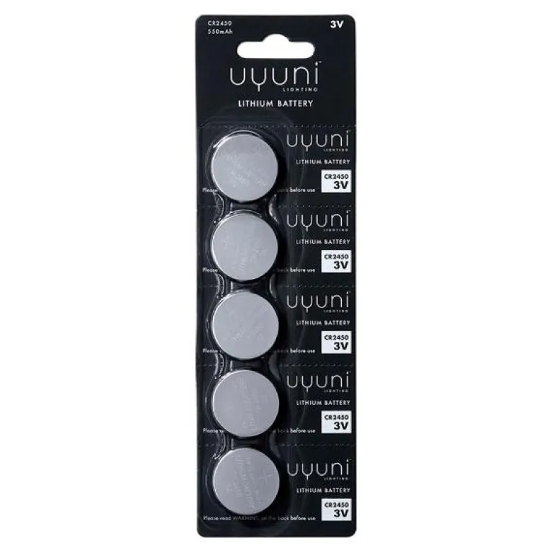 Batterier CR2450 5 stk