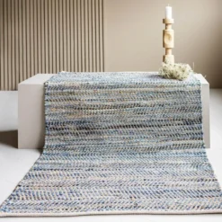 Bay denim ryeteppe 160x230 cm denimblå