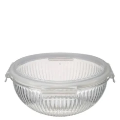 BAYk glassbolle med lokk 3,5 L klar