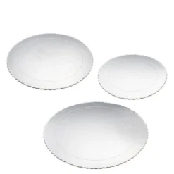 bAYk kakefat sett 3 deler 20/25/30 cm sølv