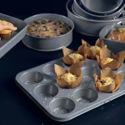 bAYk muffinsform 1L sølv