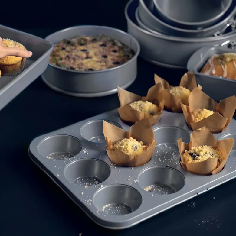 bAYk muffinsform 1L sølv