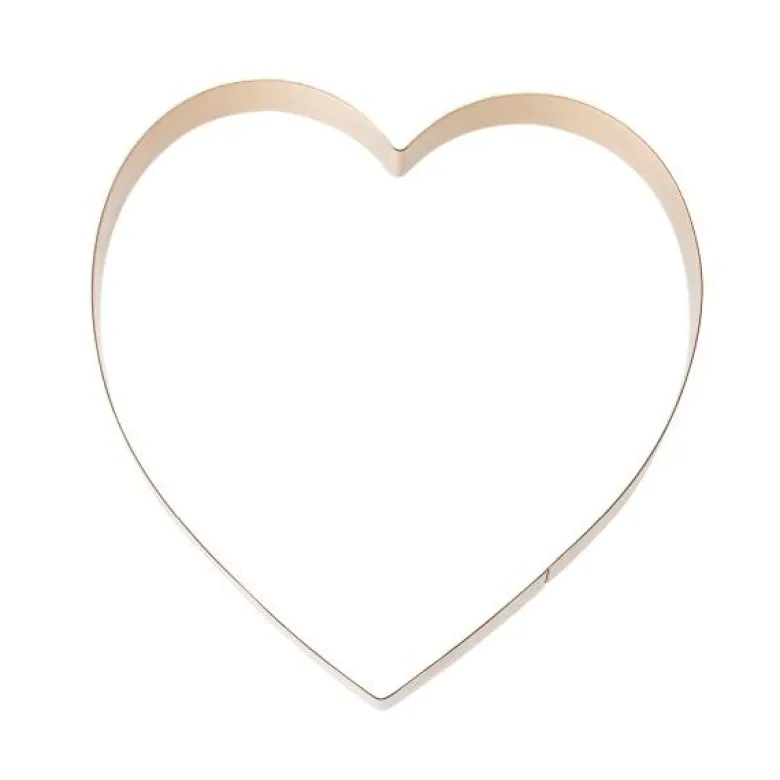 bAYk pepperkakeform hjerte 15 cm kobber
