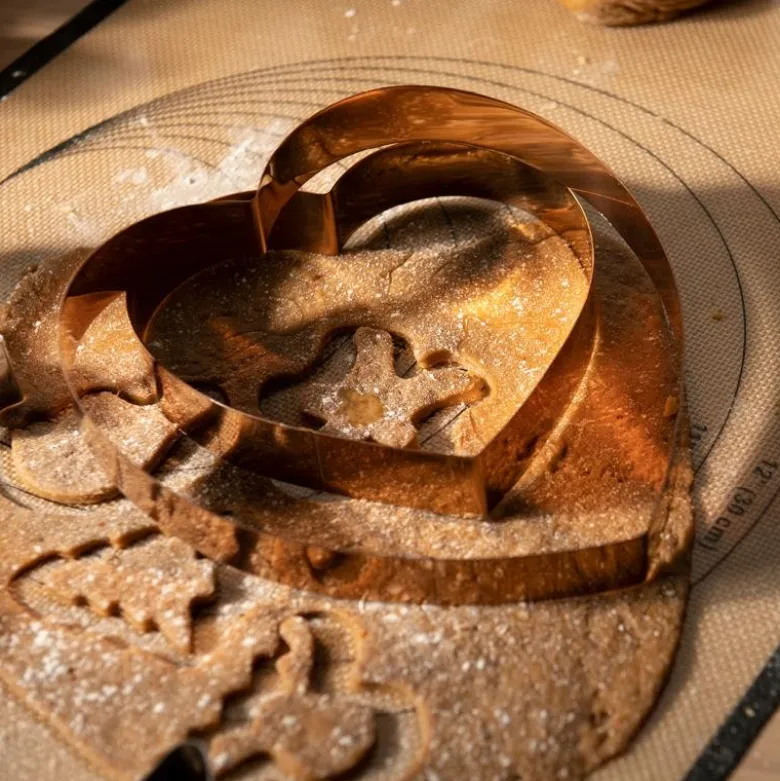 bAYk pepperkakeform hjerte 15 cm kobber