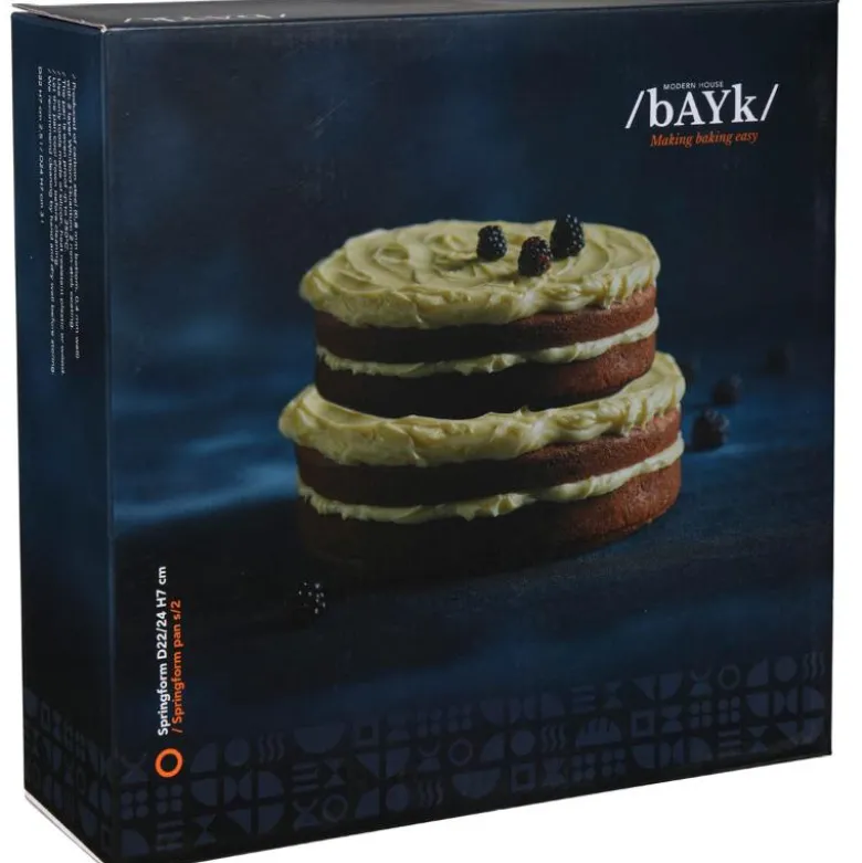 bAYk springform 2 stk 22/24 cm mørk grå