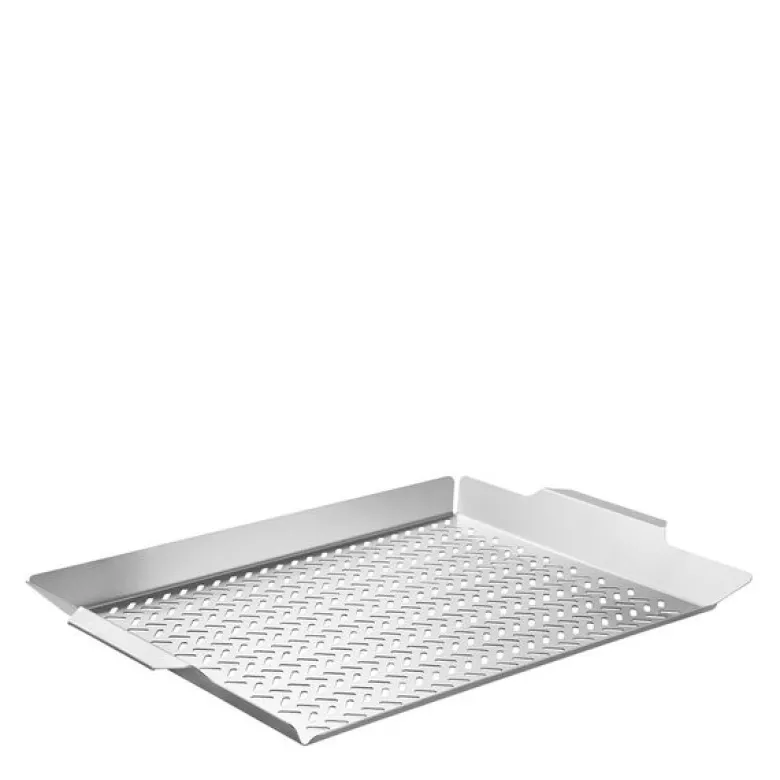 BBQ by Hellstrøm grillbrett 48x32 cm børstet stål