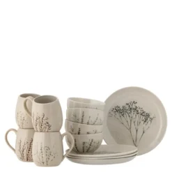 Bea frokostsett 12 deler planter