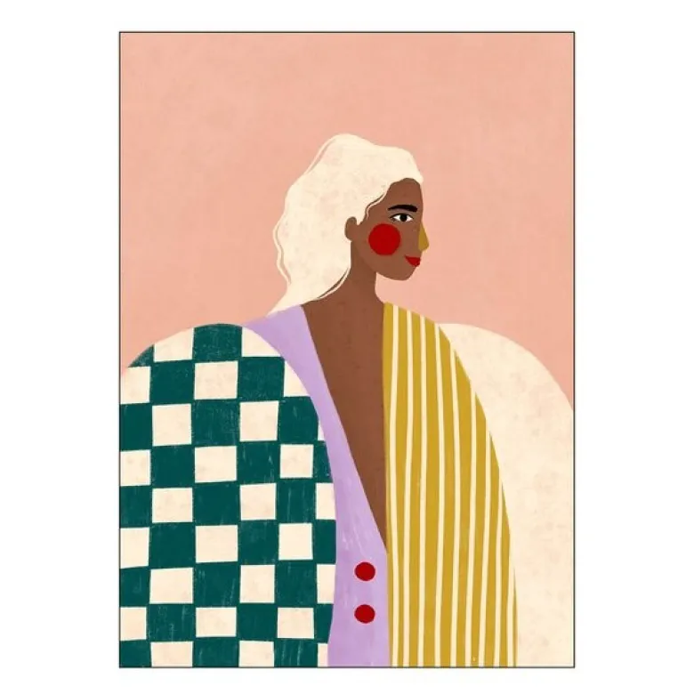 Bea Muller poster 30x40 cm funky blouse