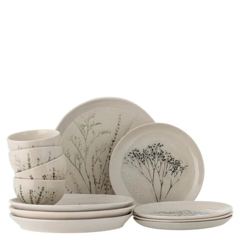 Bea servisesett 12 deler natur