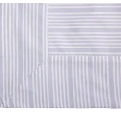 Bedding Collection dynetrekk 140x220+50x70 cm powder blue stripes