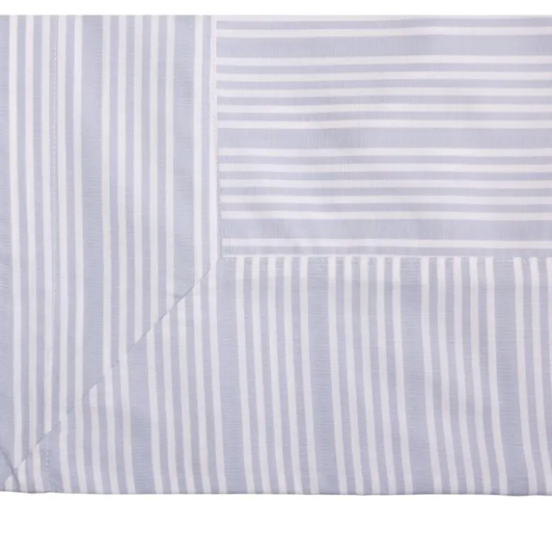 Bedding Collection dynetrekk 140x220+50x70 cm powder blue stripes