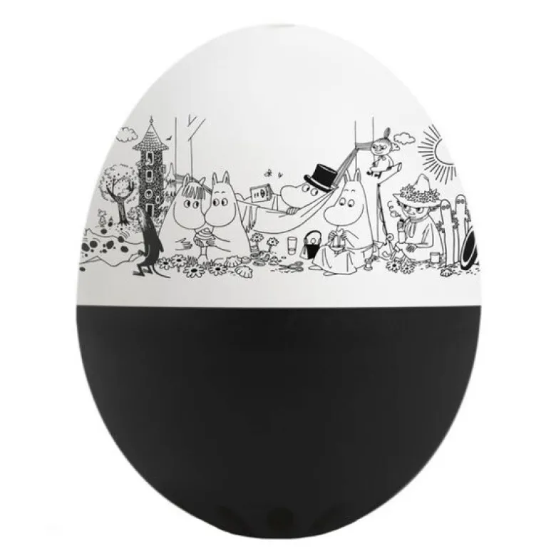 BeepEgg Moomin eggtimer svart/hvit