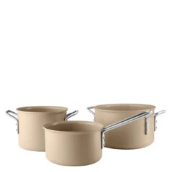 Beige Line grytesett 3 deler 1,8/2,5/3,8L keramisk