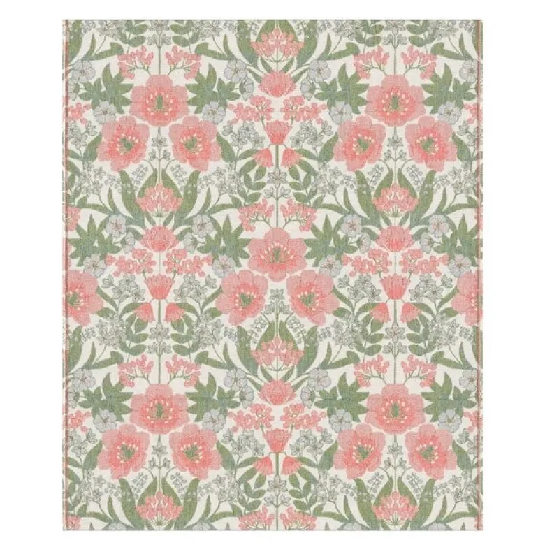 Bettys tulpaner pledd 140x170 cm rosa