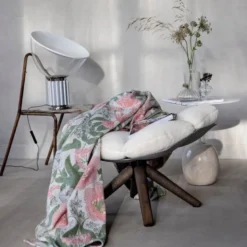 Bettys tulpaner pledd 140x170 cm rosa